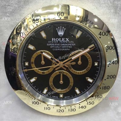 Buy Copy Rolex Wall Clock - Cosmograph Daytona Gold Wall Clock